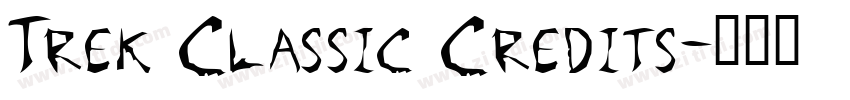 Trek Classic Credits字体转换